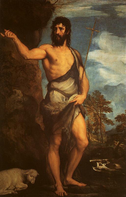  Titian St.John the Baptist oil painting picture